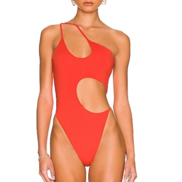 Riot Swim Blaise One Piece in Coral XS 150$ - Picture 3 of 6